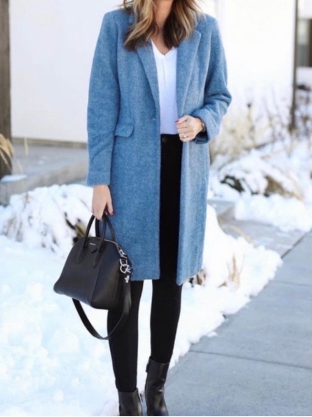 LOFT Navy Wool Outerwear